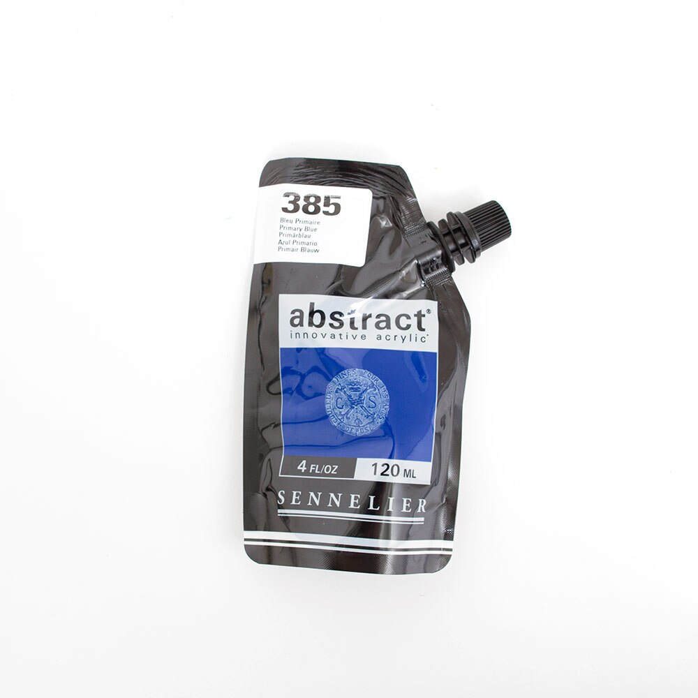 Abstract, Acrylic, Art & School, 120ml, Satin, 242861, Primary Blue